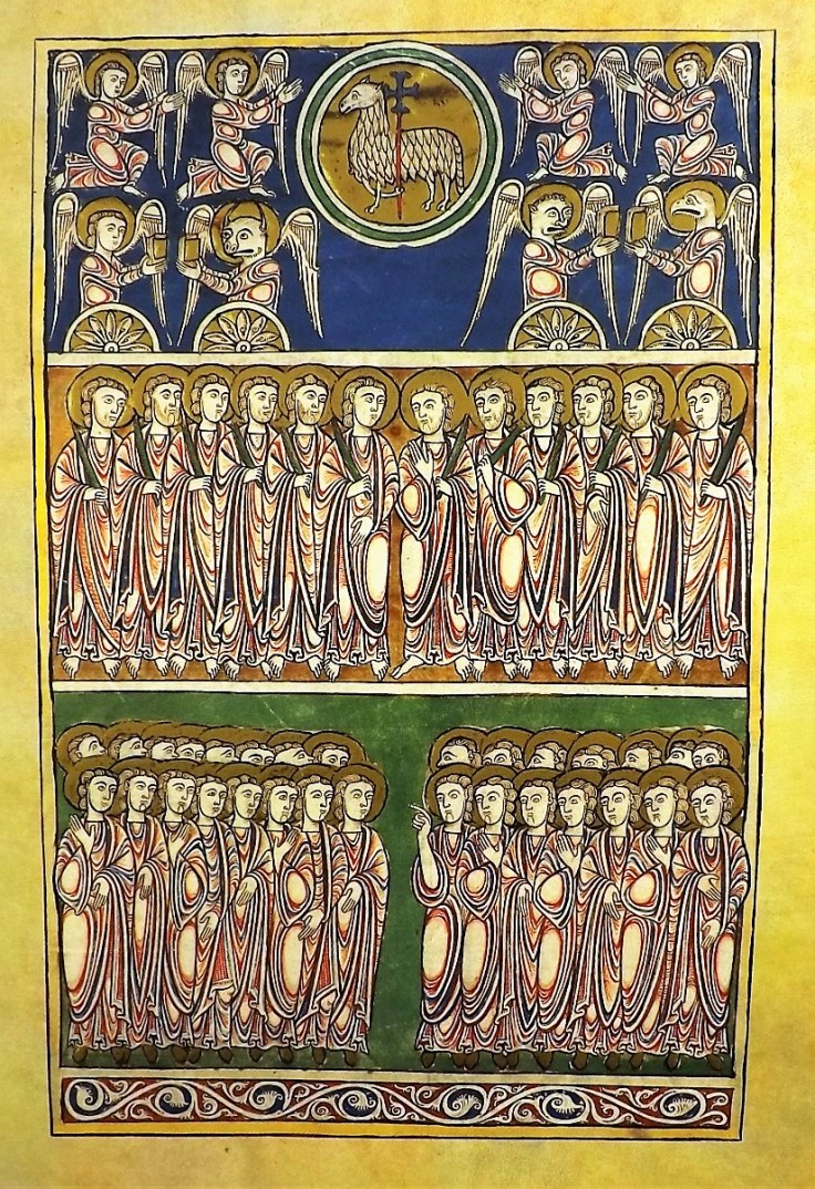 EL CORDERO ADORADO POR ÁNGELES, MÁRTIRES Y BIENAVENTURADOS